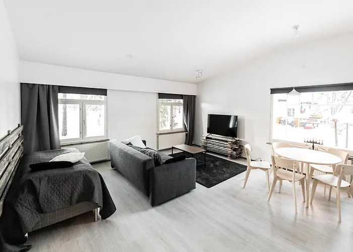 Tatil Evi Sleepwell House Pyhaetunturi With Sauna Close To Pelkosenniemi